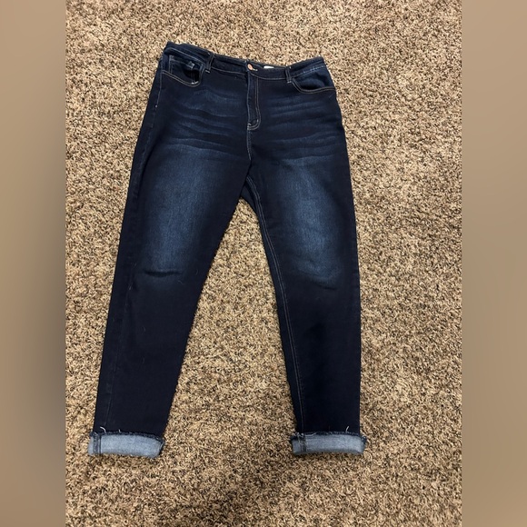 KanCan Signature Skinny Ankle Jeans - Dark Wash - Stretchy - Size 34 (16/18) - Picture 4 of 8